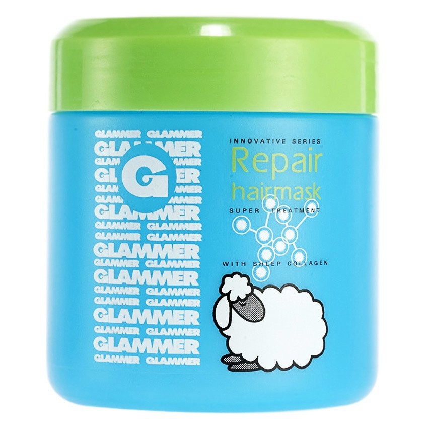 GLAMMER (haircare)-ทรีทเมนท์ผมรีแพร์แฮร์มาร์คคอลลาเจนผิวแกะ - 500 ml
