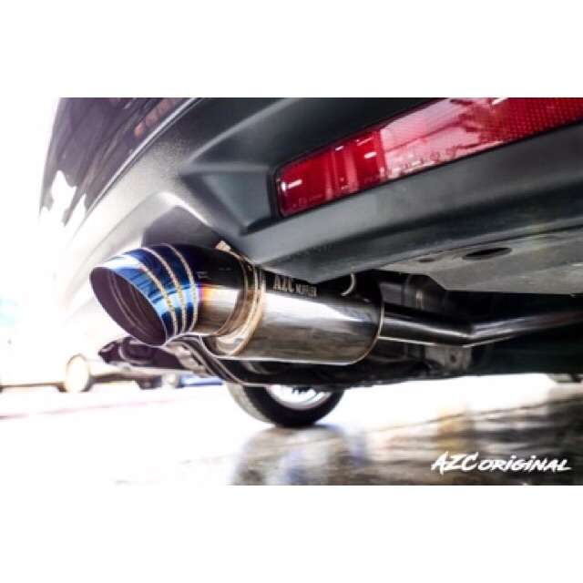 ท่อไอเสีย AZC Muffler ปลายงุ้ม ปลายตรง ท่อน้าแจ่ม Honda City minor change 2012-2013