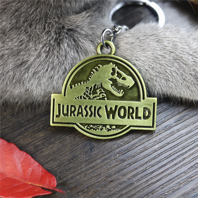 พวงกุญแจโลหะรูปไดโนเสาร์ Jurassic World 2 สําหรับผู้ชายและผู้หญิง