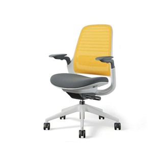 Modernform เก้าอี้เพื่อสุขภาพ Steelcase รุ่น Series1 พนักพิงกลาง สีเหลือง เก้าอี้ผู้บริหาร รับประกัน 12 ปี