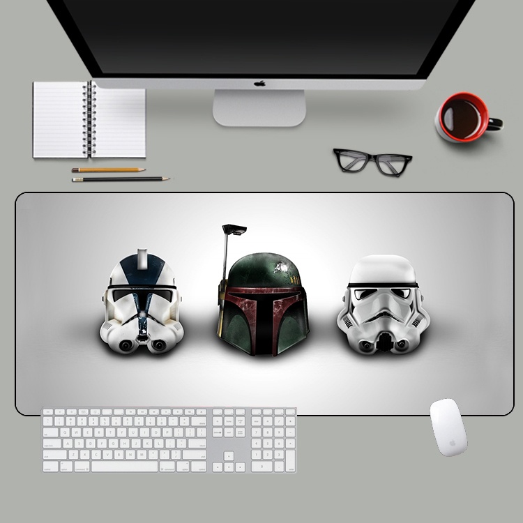 รูปภาพมากมายที่มีจําหน่าย✨แผ่นรองเมาส์ Star Wars แผ่นรองโต๊ะที่กําหนดเองหนาแผ่นรองเมาส์ขนาดใหญ่สุดแผ่นรองโต๊ะกันน้ําแผ่นรองโต๊ะคอมพิวเตอร์แผ่นรองเมาส์ Star Wars