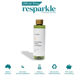 resparkle น้ำยาถูพื้นจากธรรมชาติ สูตรเข้มข้น (150ml) ดันผุ่น เดินสบาย ไม่ทิ้งคราบเหนียว