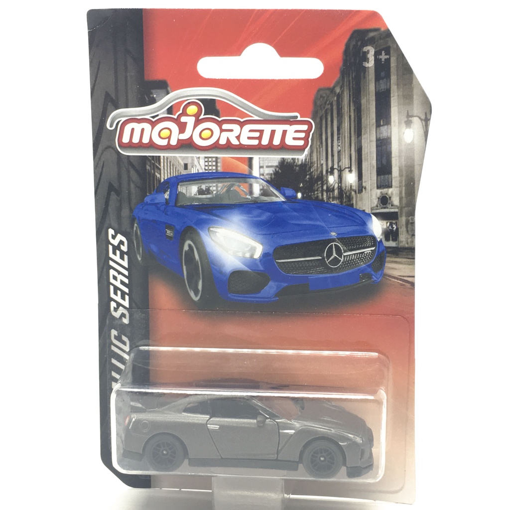 Majorette Nissan GT-R R35 - Metallic Series - Metallic Dark Grey Color /Wheels D6SB /scale 1/62 (3 i