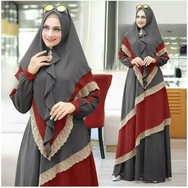 Sabina Lace syari gamis/muslim แฟชั่น/แฟชั่นผู้หญิง/เสื้อผ้าเด็กผู้หญิงโมเดิร์น gamis/ผู้หญิง syari 