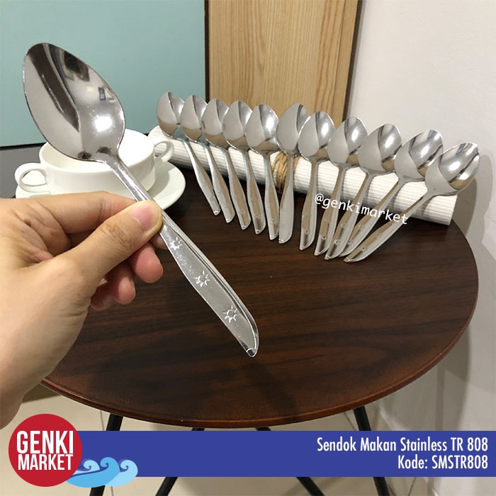 ช้อนโต๊ะสแตนเลส 31 กรัม TR 808 Genki Market