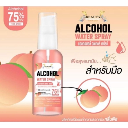 สินค้าพร้อมส่ง แอลกอฮอล์ สเปรย์เข้มข้น 75% Food grade (55 mlและ100 ml.) กลิ่นหอม