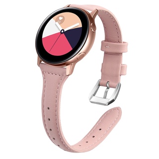 สายนาฬิกาข้อมือ หนังวัวแท้ สําหรับ Samsung Galaxy Watch Active Smart Watch