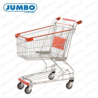 Jenstore Jumbo รถเข็นช้อปปิ้งซ้อนเก็บได้ รถเข็นเหล็ก 80 ลิตร รุ่น SC-8A