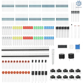 [MESU] ใหม่ ชุดสตาร์ทเตอร์อิเล็กทรอนิกส์ พร้อมตัวต้านทานตัวเก็บประจุ โพเทนชิโอมิเตอร์ LED สําหรับ Arduino UNO MEGA2560 Raspberry Pi