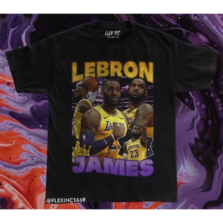 เสื้อยืด ขนาดใหญ่ พิมพ์ลาย Lebron James La Lakers NBA สไตล์วินเทจ