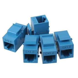 หัวต่อสายแลน CAT6 Keystone Coupler, RJ45 UTP Coupler Insert-Snap-in Connector Socket Adapter Port for Wall Plate Outlet