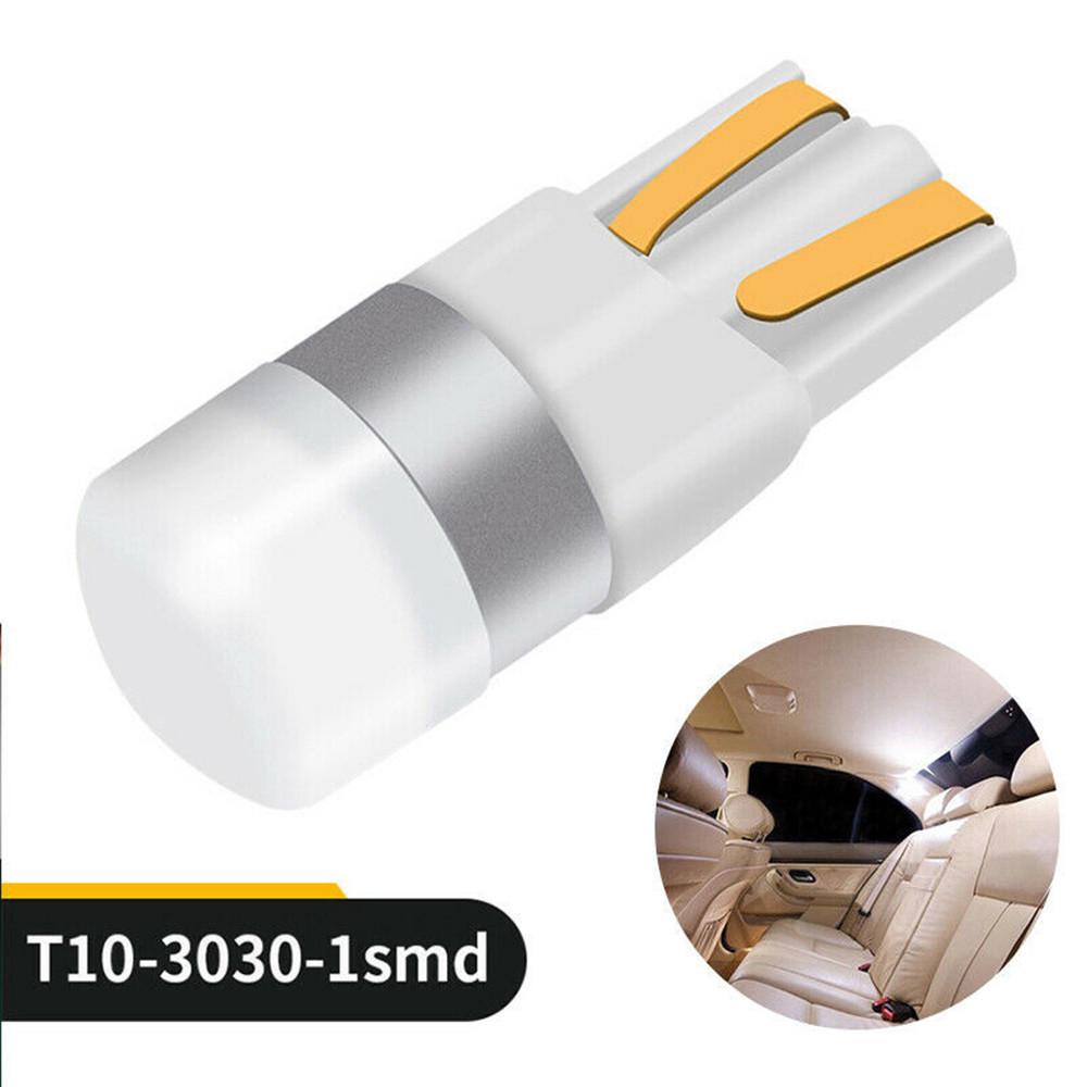 หลอดไฟอ่านหนังสือสีขาว T 10 1 SMD 3030 LED 6000 K 12V