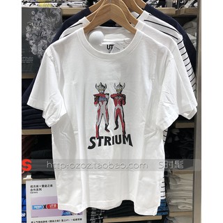 เสื้อยืดผ้าฝ้าย เสื้อยืดแขนสั้นพิมพ์ลาย Ultraman Ut Ultraman 424614 425478 428160 428155 Uniqlo