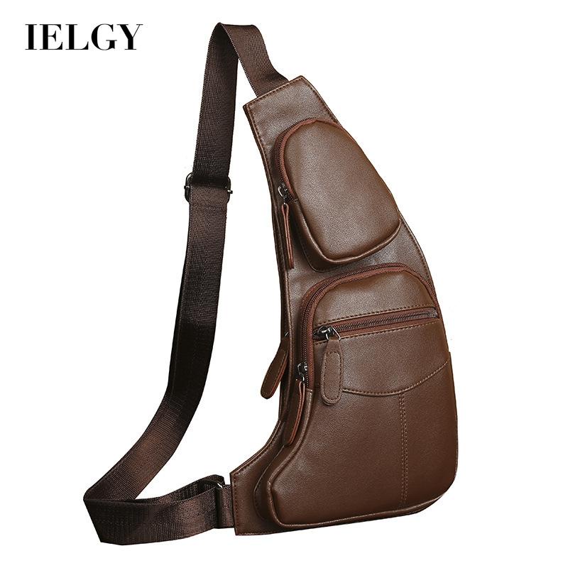 IELGY กระเป๋าคาดอก กระเป๋าสะพายไหล่ ลําลอง แฟชั่นสําหรับผู้ชาย