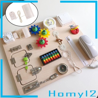 [Homyl2] Montessori Busy ออดประตูของเล่นเสริมการเรียนรู้สําหรับเด็ก