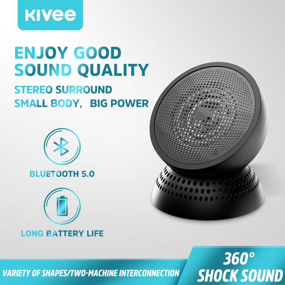 SDD KIVEE MW10 ลำโพงบลูทูธ บลูทู ธ 5.0 ลำโพงไร้สาย 5W MP3 เครื่องเล่นเพลง ลำโพง Bluetooth