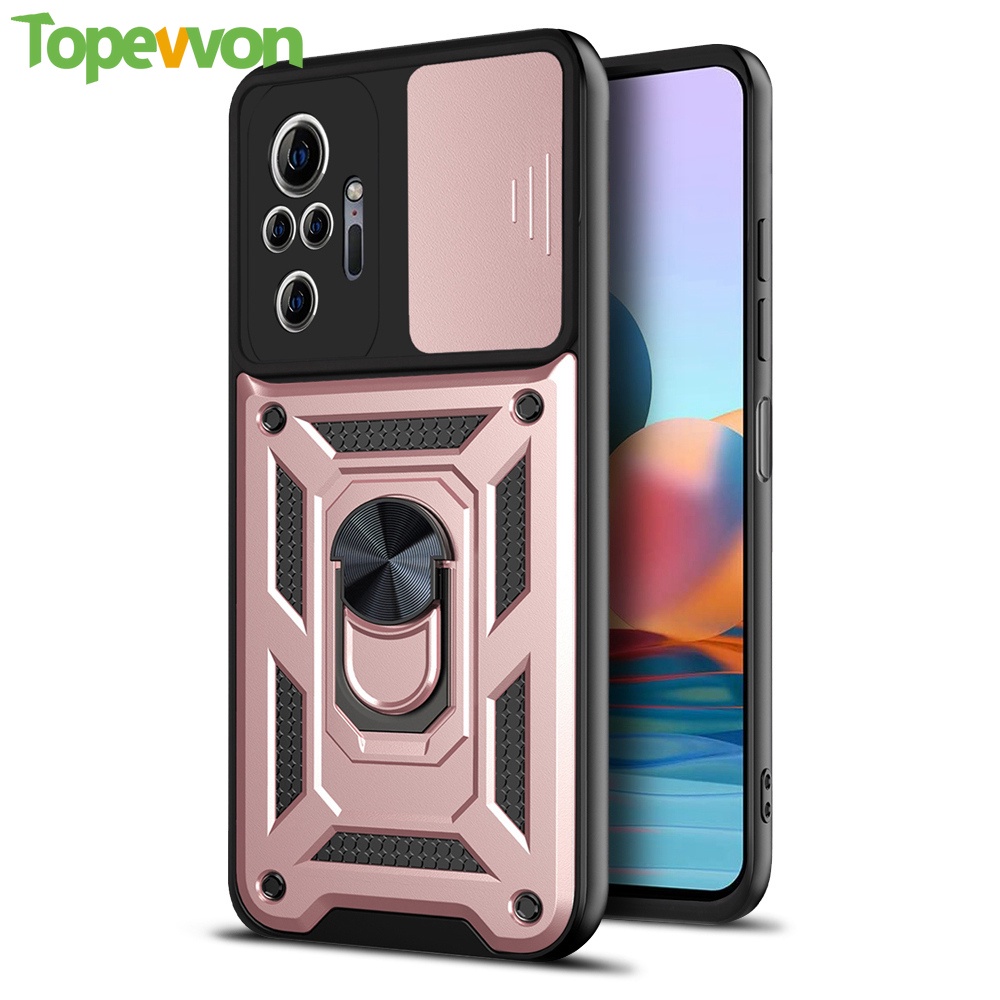 Topewon เกราะกันกระแทก Push Window เคสโทรศัพท์สําหรับ Xiaomi Poco F3 M3 Pro X3 NFC Redmi หมายเหตุ 11