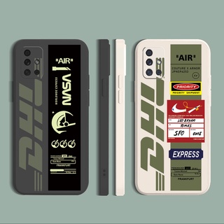 เคสโทรศัพท์มือถือแบบนิ่ม ลายฉลากบาร์โค้ด NASA DHL สําหรับ Samsung Galaxy A12 A31 A32 4G A52 A72 5G A11 A51 A20S M42