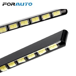 สายไฟ led 12 ดวงสําหรับติดรถยนต์ smd 7030 daylight 2 ชิ้น