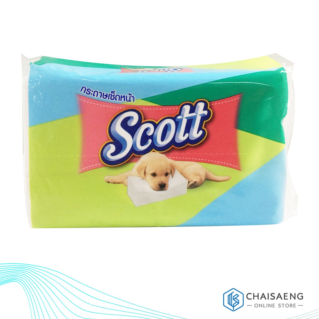 Scott Facial Tissue สก็อตต์ กระดาษเช็ดหน้า 160 แผ่น