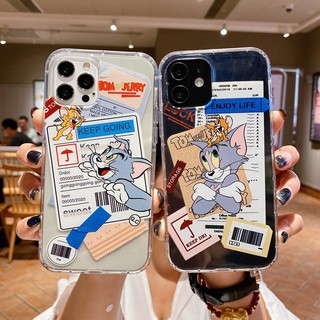 เคสiPhone11 มีความคิดสร้างสรรค์ แมวและเมาส์ โทรศัพท์เลนส์ป้องกันแขน เคสซิลิโคนนิ่ม แบบใส ลายการ์ตูน รูปแบบตลก สําหรับ เคสไอโฟน11 โทรศัพท์ ip 6s 7 8 plus 6p 7p 8p เคสไอโฟน 13 เคสไอโฟน 14 เคสไอโฟน 12 pro max mini เคสไอโฟน7พลัส xs XR iPhone case เคสโทรศัพท์