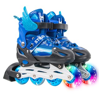 โรลเลอร์สเกต โรลเลอร์เบลด Roller Skate D202 Blue