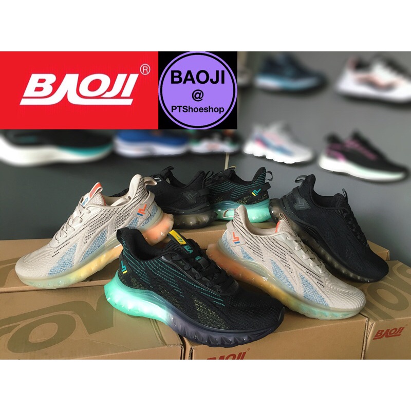 (ลิขสิทธิ์แท้)100% Baoji652 รองเท้าผ้าใบ แท้  (สีครีม  ดำ/น้ำเงิน ดำล้วน)