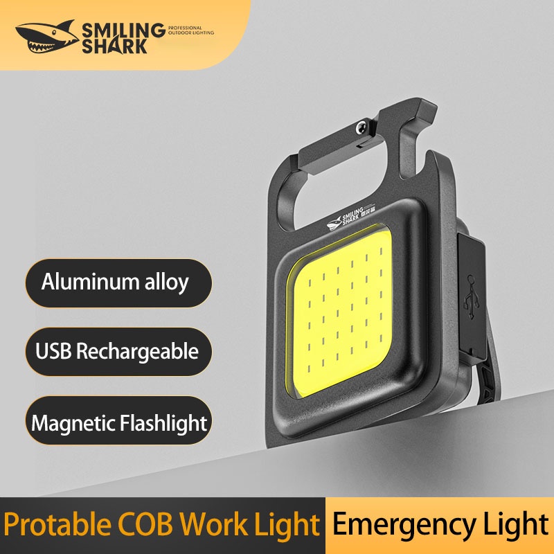 Smilingshark TIP0003 ไฟฉาย led Type-C ไฟ COB แบบพกพา แม่เหล็กไฟฉาย ไฟฉายพกพา พวงกุญแจไฟฉาย flashlight