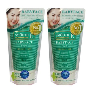 โฟมล้างหน้า สมูท อี เบบี้เฟซ Smooth E Babyface Foam 4 FL.OZ (120 g.) x 2 หลอด