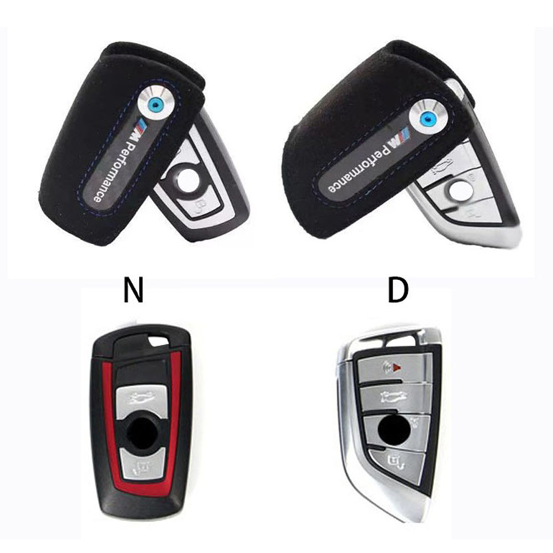 ✨พร้อมส่ง✨ กระเป๋าใส่กุญแจ คาร์บอนไฟเบอร์หนังนิ่ม BMW Key Bag 1 Series 3 Series 5 Series 7 Series GT X5 X4 X6 F10 F20 F30 F10 Carbon Fiber Suede Key Case - รูปที่ 3