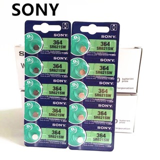 ถ่านกระดุม 364 SR621SW 1.55V ถ่าน364 SONY ถ่านนาฬิกา