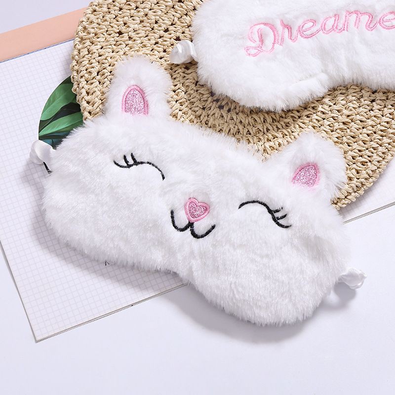 ️ ️ ️ ใหม่น่ารัก Sleeping Mask White Cloud Crown Shading Sleeping Mask ผู้ใหญ่เด็ก Plush Mask