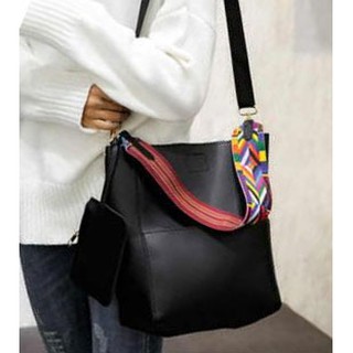 กระเป๋า Fashion Bag* Your Style (Black) แบบกระดุม