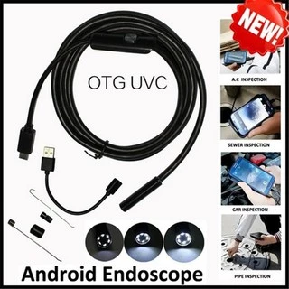 (จัดส่งจากประเทศไทย) กล้องเอนโดสโคป 1080P HD USBกล้องเอนโดสโคป 8 LED 5M สายตรวจสอบ borescope กันน้ำ เหมาะสำหรับ Android