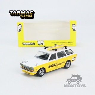 โมเดลรถยนต์ Tarmac Works Datsun Bluebird 510 Wagon MOON ขนาด 1:64 ของเล่นสําหรับเด็ก