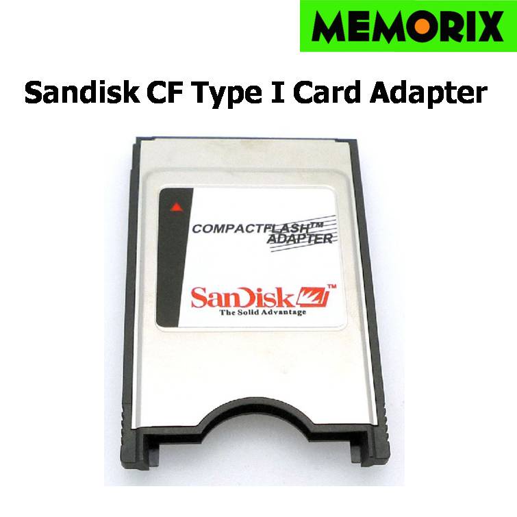 Sandisk Compactflash Type I Cf Card Adapter Converts 50 Pin Compactflash Card To 68 Pin Pcmcia 0520