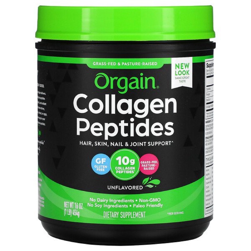 New 🇺🇸 Orgain, Collagen Peptides, Unflavored, 16 oz (454 g)