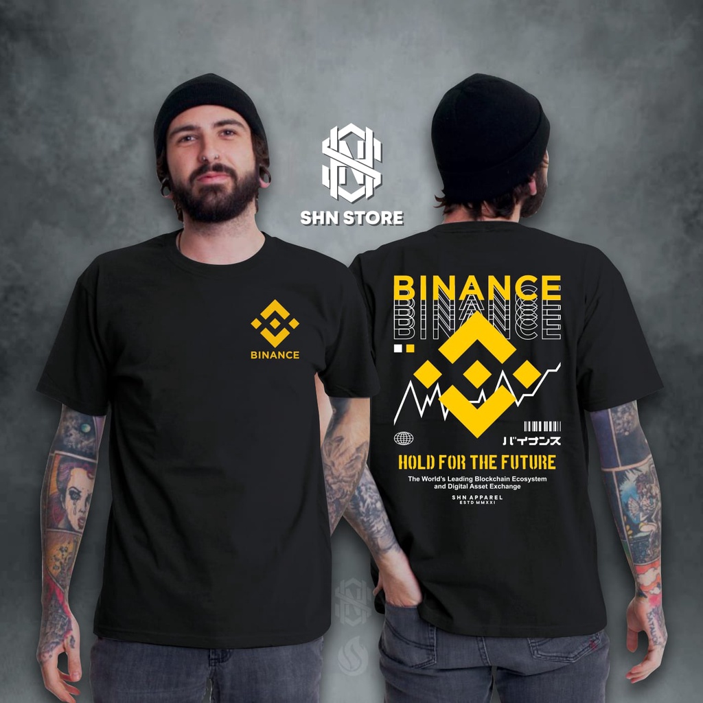 Cryptocrency Bitcoin Binance T-Shirt Adult Mens Top T-Shirt