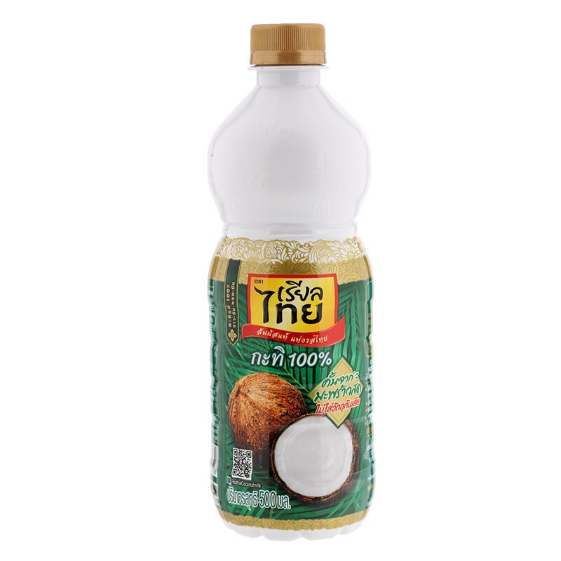 เรียลไทยกะทิยูเอชที 500มล. Real Thai UHT coconut milk 500ml.