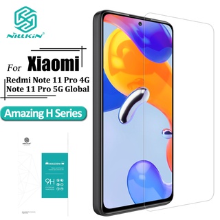 Nillkin กระจกนิรภัย กันรอยนิ้วมือ กันรอยขีดข่วน กันแสงสะท้อน H Series 9H สําหรับ Xiaomi Redmi Note 11 Pro 4G 11 Pro 5G