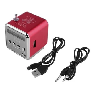 กล่องดนตรี FM วิทยุ TD-V26 พร้อมฟังก์ชั่นเครื่องเล่น Mp3 ไมโคร SD, USB, ลําโพง
