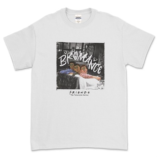 ROUND คอลูกเรือเสื้อยืด ลาย Bromance FRIENDS-4XL