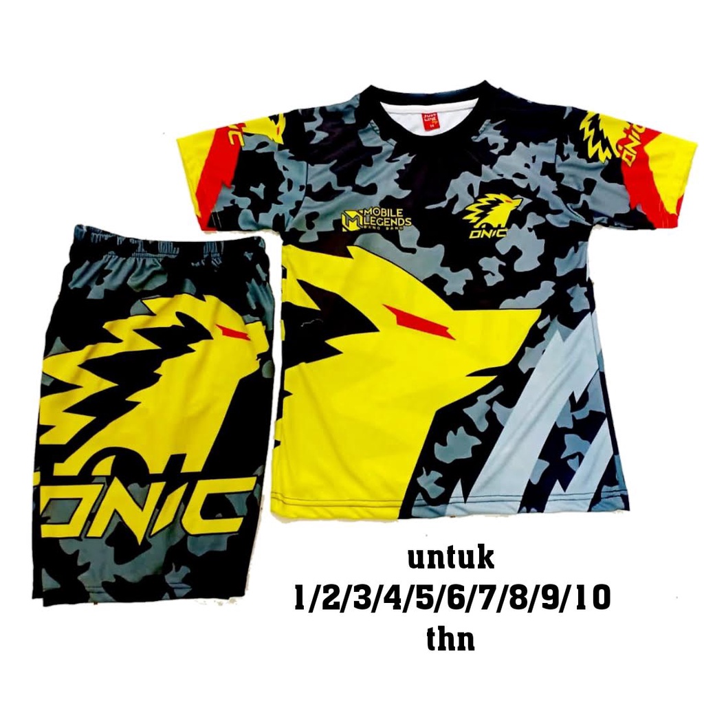 Free Fire Mobile Legends Gaming Clothes Set EVOS ROAR ONIC ALTER EGO MOBILE LEGENDS HERRO RRQ ตัวอัก