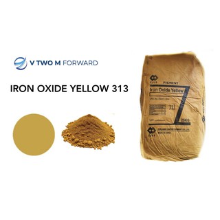 สีฝุ่นผสมปูนและคอนกรีต สีเหลือง Iron Oxide Pigments v2m