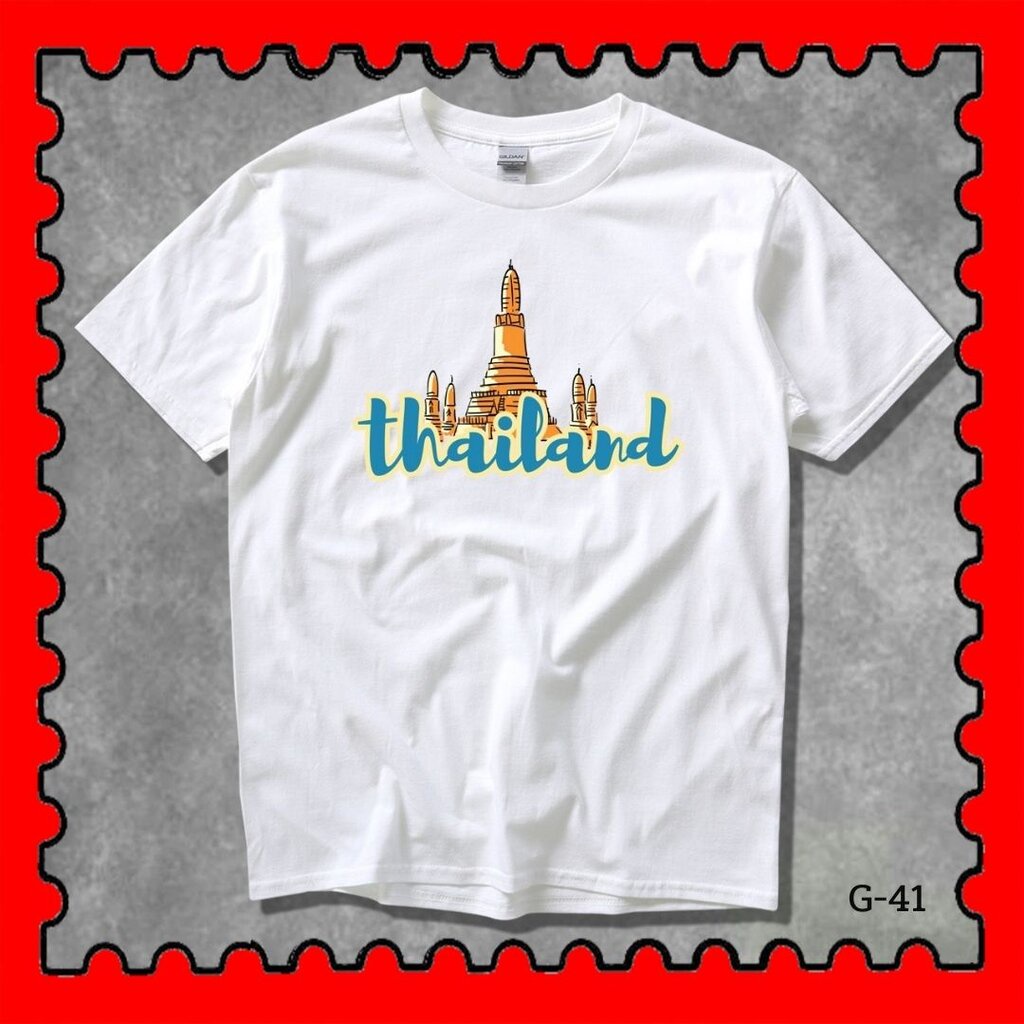 STAMPCOTTON Gildan  เสื้อยืดพูดได้  ระบบดิจิตอล DTG งานละเอียด สีฉ่ำสดใส สียึดติดดีเยี่ยม ลายThailan