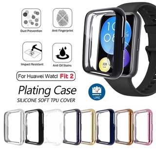 Huawei Watch Fit 2 เคสกันรอย แบบเต็ม ชุบ TPU เคสนิ่ม สําหรับ Huawei Watch Fit 2 ป้องกันหน้าจอ case huawei watch fit 2