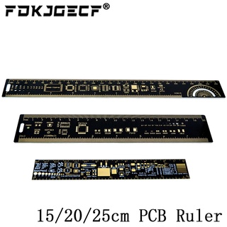 ไม้บรรทัดวัดตัวเก็บประจุ ชิป IC SMD ไดโอด ทรานซิสเตอร์ PCB อเนกประสงค์ 3 แบบ 15 ซม. 20 ซม. 25 ซม.