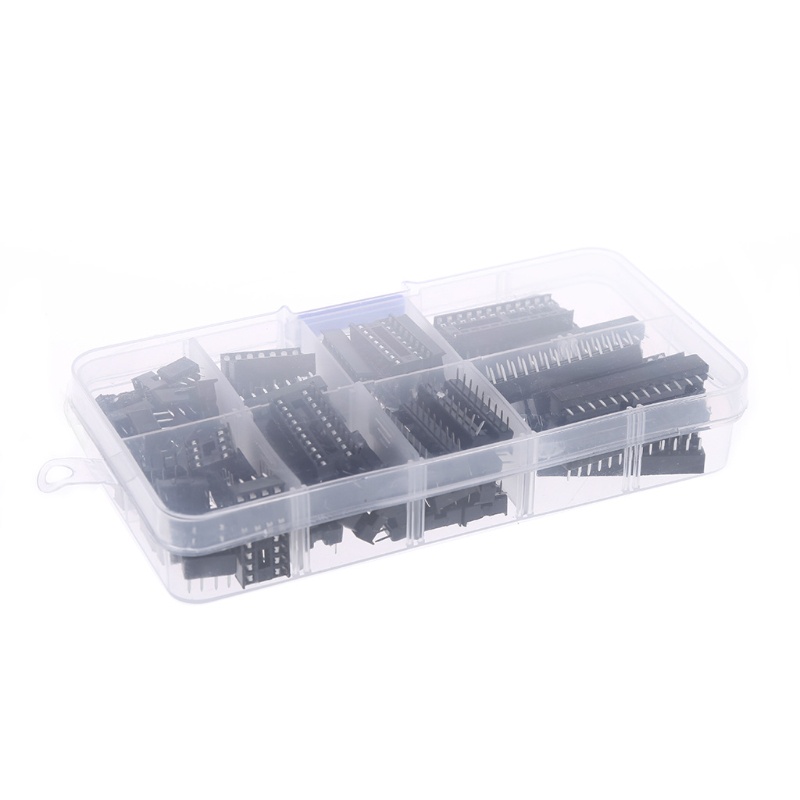 6er-Pack DIP IC-Sockel 8-polig – 2,54 Mm Pitch, 10x10x7,5 Mm – Runde Stifte, Für Leiterplatten, Lötfrei Austauschbar, Hitzebeständig – Für Chips Ohne Löten