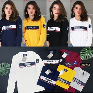 💥สินค้าขายดี💥 เสื้อยืดแขนยาวงานปัก CCOO Cotton 100% ( SMLXL)สวมใส่ได้ชาย/หญิง Long.03