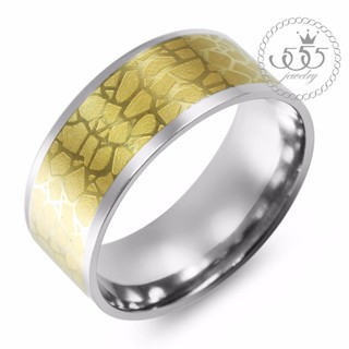 555jewelry แหวน รุ่น SNRN166 Yellow Gold